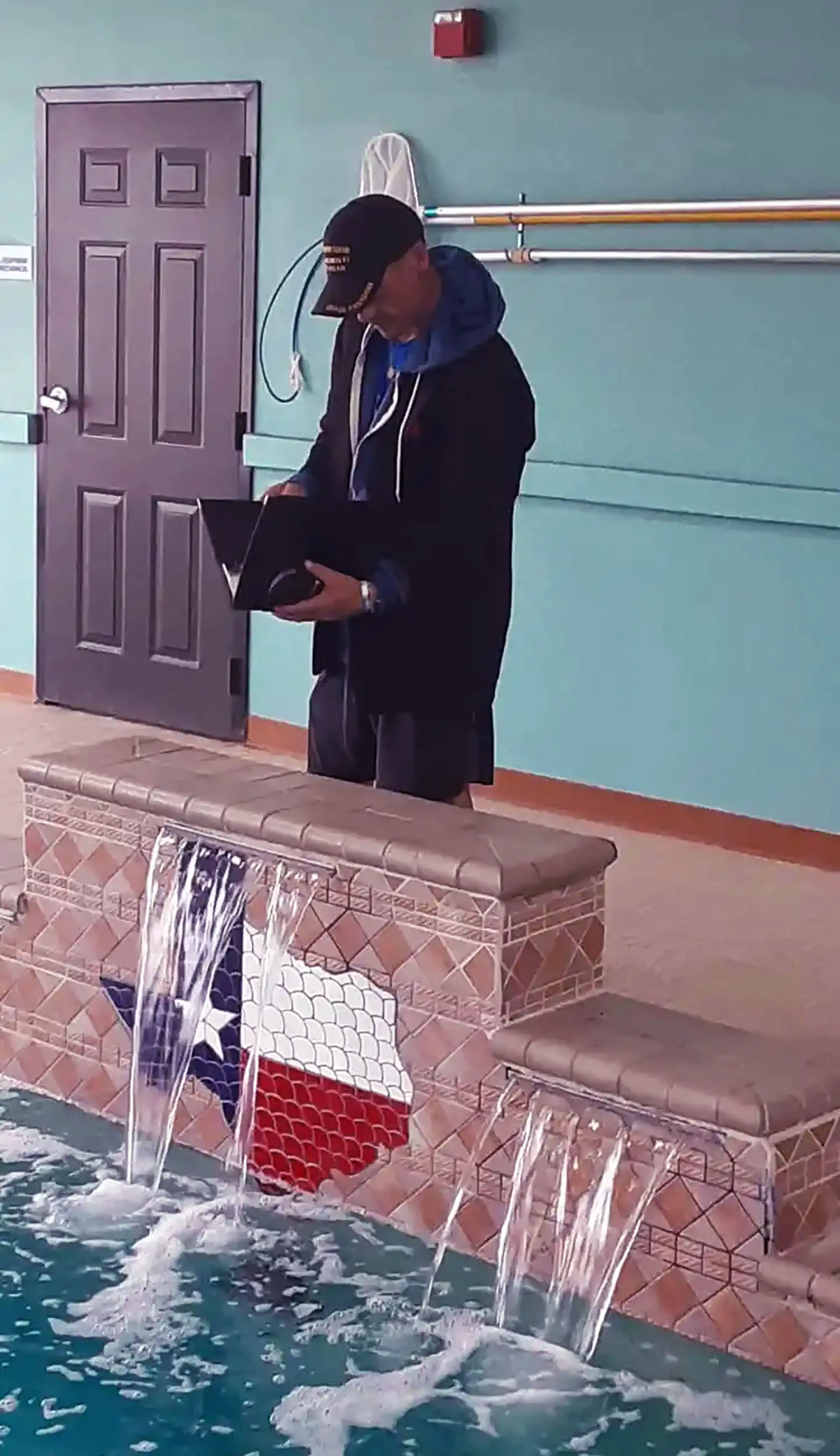 Veteran and author David Haave preparing for giving out books to Children's hospitals. -- David Haave